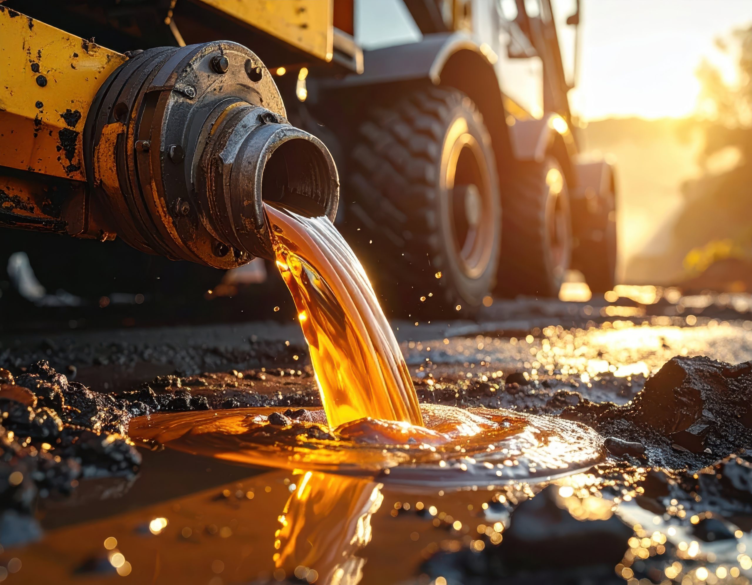Industrial equipment on site